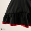 Black Handmade Mexican Dress Set – Red Ribbon Skirt & Blouse Traditional