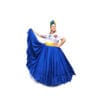 Traditional Mexican Blue Handmade Double Skirt