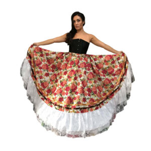 Mexican Floral Skirt