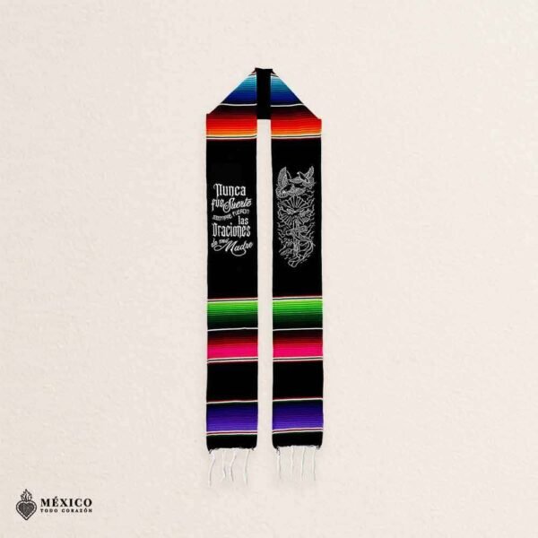 Personalized Mexican Graduation Stole - Nunca Fue Suerte Lettering Design
