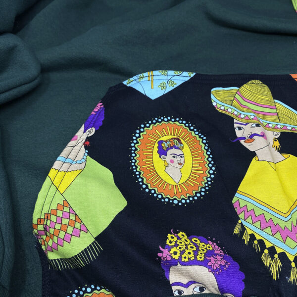 Green Hoodie with Frida Kahlo