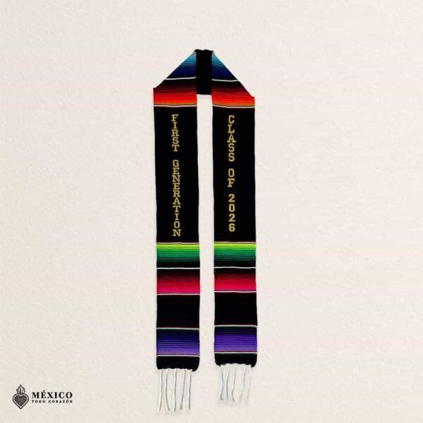 Personalized Mexican Graduation Stole - Class of 2026 and First Generation