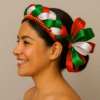 Traditional Mexican tricolor headband
