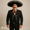Traditional Mariachi With Wine Red Bow Tie
