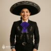 Traditional Mariachi With Purple Bow Tie