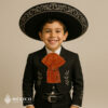 Traditional Mariachi With Orange Bow Tie
