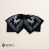 Black Mexican Charro Moño with Silver Rooster Embroidery | Mariachi Bow Tie for Fiestas, Rodeos or Cultural Events | México Todo Corazón