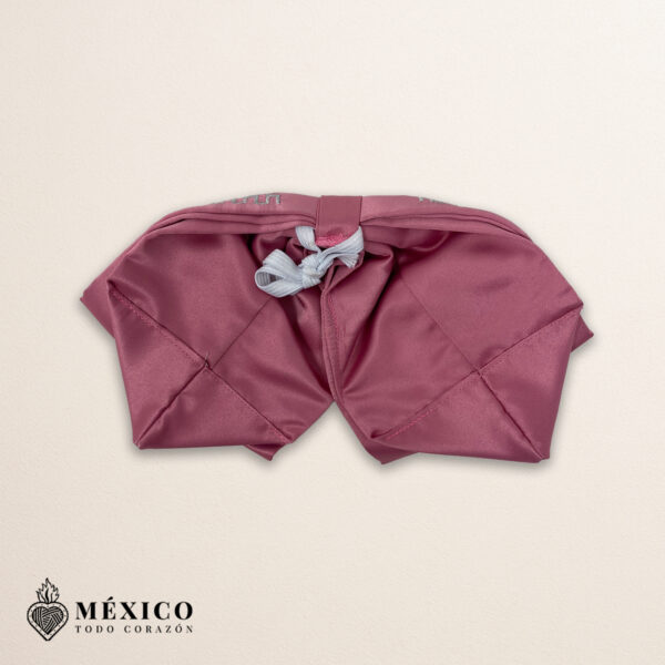 Pink Mexican Charro Moño with Silver Horse Embroidery | Fiesta Bow Tie for Rodeos, Folkloric Shows or Mexican Events | México Todo Corazón