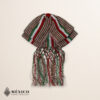 Striped Tricolor Mexican Charro Moño with Fringe | Fiesta Bow Tie for Cultural Parades or Folkloric Celebrations | México Todo Corazón
