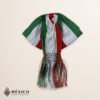 Mexican Tricolor Charro Moño with Decorative Fringe | Traditional Bowtie for Fiestas, Rodeos or Independence Day Events| México Todo Corazón
