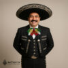 Traditional Mariachi With Tricolor Bow Tie