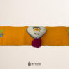 Yellow Artisan Mexican Waist Belt – Heart Embellishment in White Felt