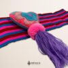 Multicolor Artisan Mexican Waist Belt – Heart Embellishment in Pink Felt