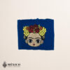 Handcrafted Frida Kahlo Embroidered Mexican Waist Belt – Premium Blue Faja | México Todo Corazón