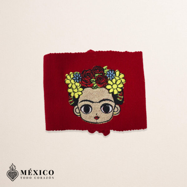 Handcrafted Frida Kahlo Embroidered Mexican Waist Belt – Premium Red Faja | México Todo Corazón