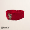 Handcrafted Traditional Mexican Doll Embroidered Mexican Waist Belt – Premium Red Faja | México Todo Corazón