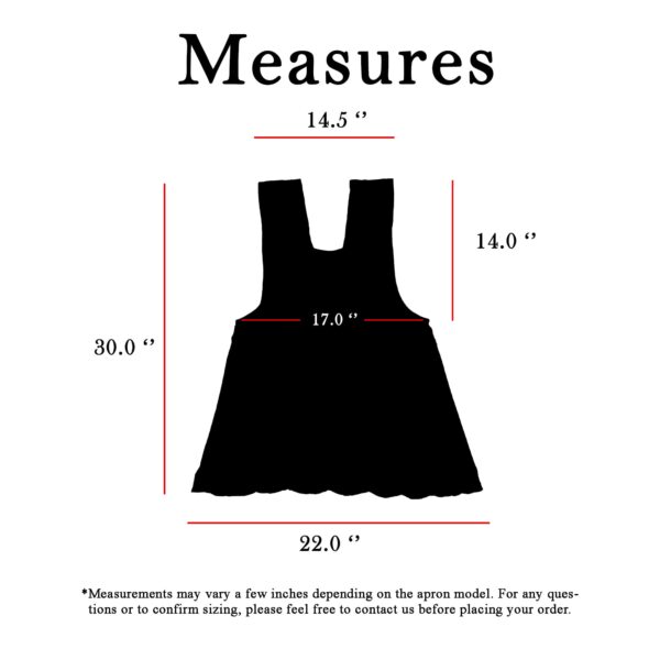 Brown Mexican embroidered apron with standard kitchen design and beautiful floral embroidery