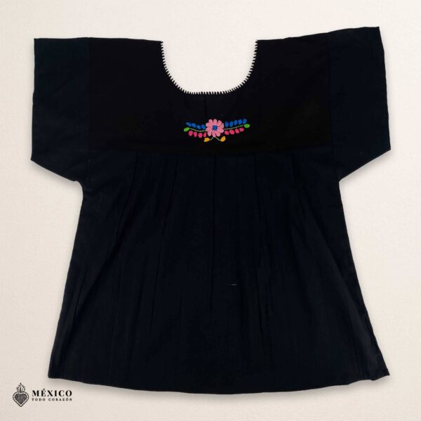 Mexican Embroidered Blouse – Handmade Otomi Floral & Animals Design