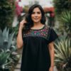 Mexican Embroidered Blouse – Handmade Otomi Floral & Animals Design