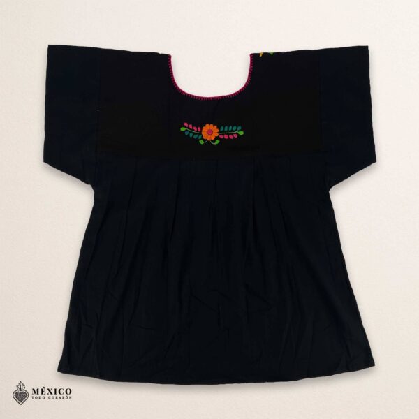 Mexican Embroidered Blouse – Handmade Otomi Floral & Animals Design