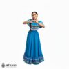 Light Blue Mexican Jalisco Dress Set – Handmade Two-Piece Folkloric Outfit