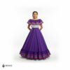 Purple Mexican Jalisco Dress Set – Handmade Two-Piece Folkloric Outfit