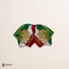 TricolorMexican Kids Embroidered Charro Moño – Traditional Baby Mariachi Bow