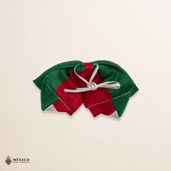 TricolorMexican Kids Embroidered Charro Moño – Traditional Baby Mariachi Bow