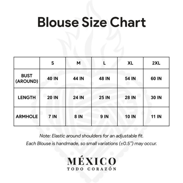 Blouse Size Chart