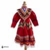 Red Traditional Jalisco One-Piece Dress (Size 2)