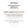 Red Traditional Jalisco One-Piece Dress (Size 2)