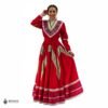 Red Traditional Jalisco One-Piece Dress (Size 16)