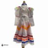 White Traditional Jalisco One-Piece Dress for Girls & Teens (Size 2)