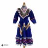 Royal Blue Traditional Jalisco One-Piece Dress for Girls & Teens (Size 4)