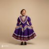 Purple Traditional Jalisco One-Piece Dress for Girls & Teens (Size 4)