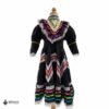 Black Traditional Jalisco One-Piece Dress for Girls & Teens (Size 6)