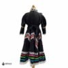 Black Traditional Jalisco One-Piece Dress for Girls & Teens (Size 6)