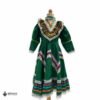 Green Traditional Jalisco One-Piece Dress for Girls & Teens (Size 6)
