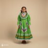 Light Green Traditional Jalisco One-Piece Dress for Girls & Teens (Size 6)