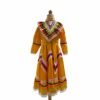 Yellow Traditional Jalisco One-Piece Dress for Girls & Teens (Size 6)