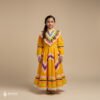 Yellow Traditional Jalisco One-Piece Dress for Girls & Teens (Size 6)
