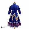 Blue Traditional Jalisco One-Piece Dress for Girls & Teens (Size 8)