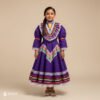 Purple Traditional Jalisco One-Piece Dress for Girls & Teens (Size 8)