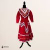 Red Traditional Jalisco One-Piece Dress – Mexican Folklore Wear (Size 10)