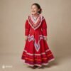 Red Traditional Jalisco One-Piece Dress – Mexican Folklore Wear (Size 10)