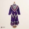 Purple Traditional Jalisco One-Piece Dress for Girls & Teens (Size 8)