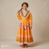 Yellow Traditional Jalisco One-Piece Dress for Girls & Teens (Size 8)