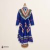 Blue Traditional Jalisco One-Piece Dress for Girls & Teens (Size 8)