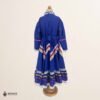 Blue Traditional Jalisco One-Piece Dress for Girls & Teens (Size 8)
