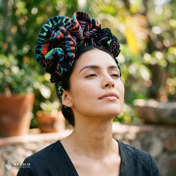 Traditional Mexican Cambaya Headband – Handmade Artisan Diadema